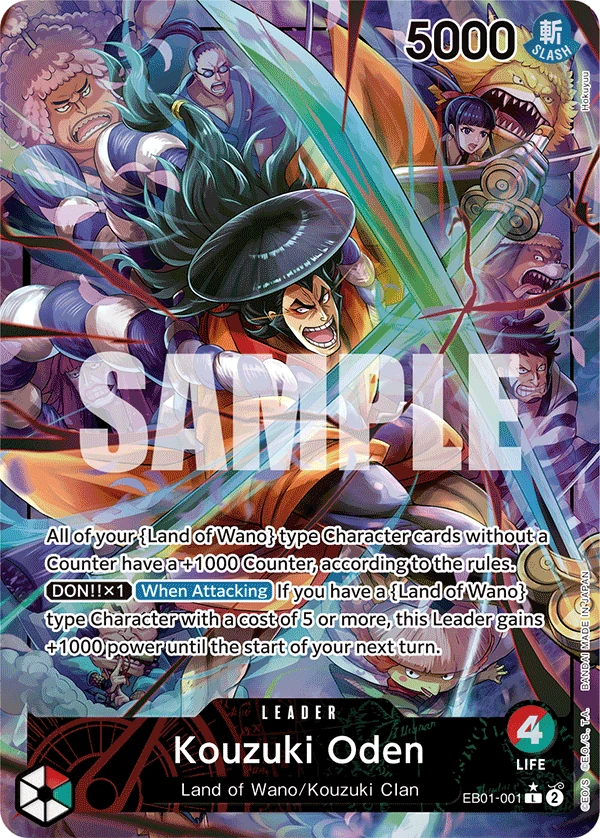 Kouzuki Oden EB01-001 Leader Alt Art