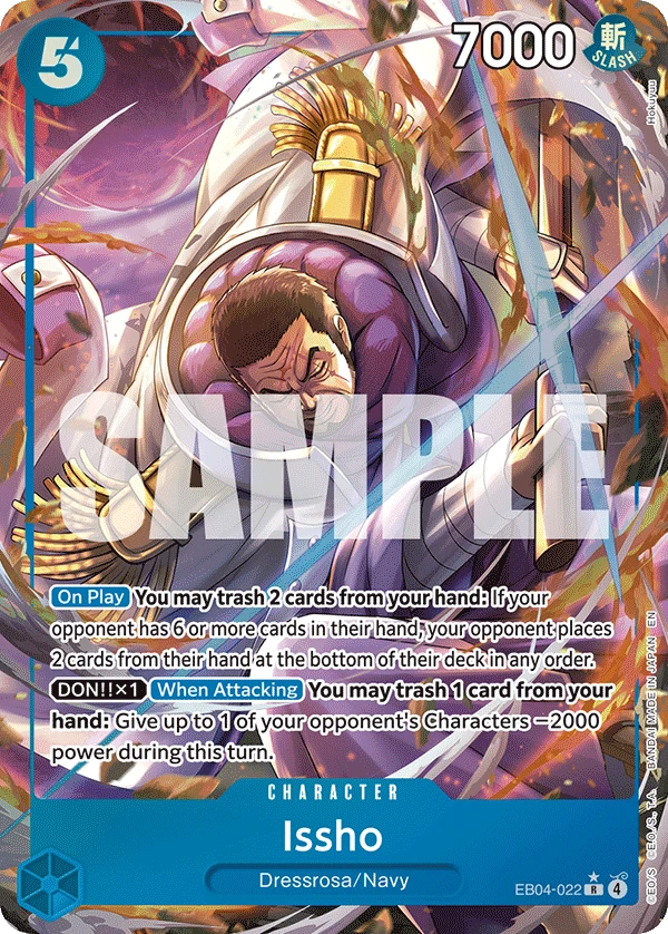 Issho EB04-022 Alt Art by Hokuyuu, OP14 The Azure Sea's Seven
