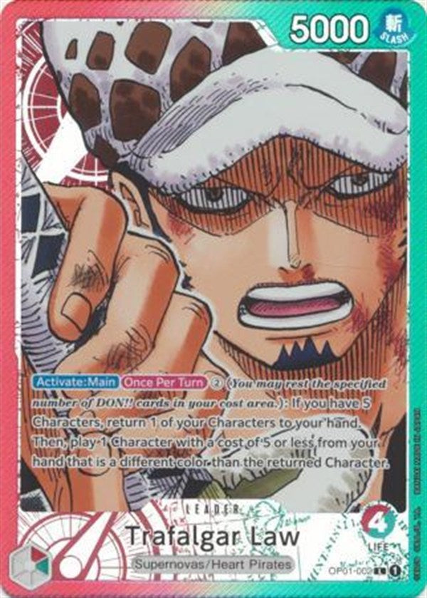 Trafalgar Law OP01-002 Leader Alt Art