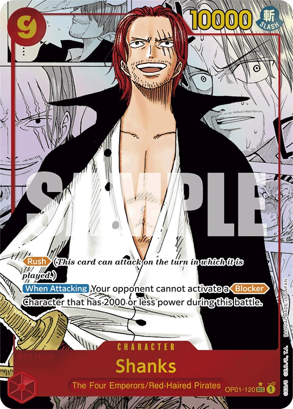 Shanks OP01-120 Manga Rare