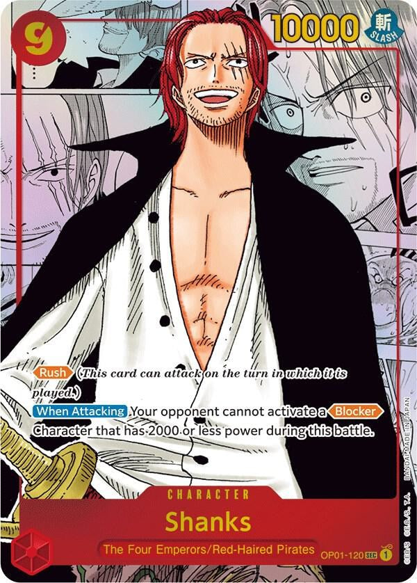 Shanks OP01-120 Manga Rare