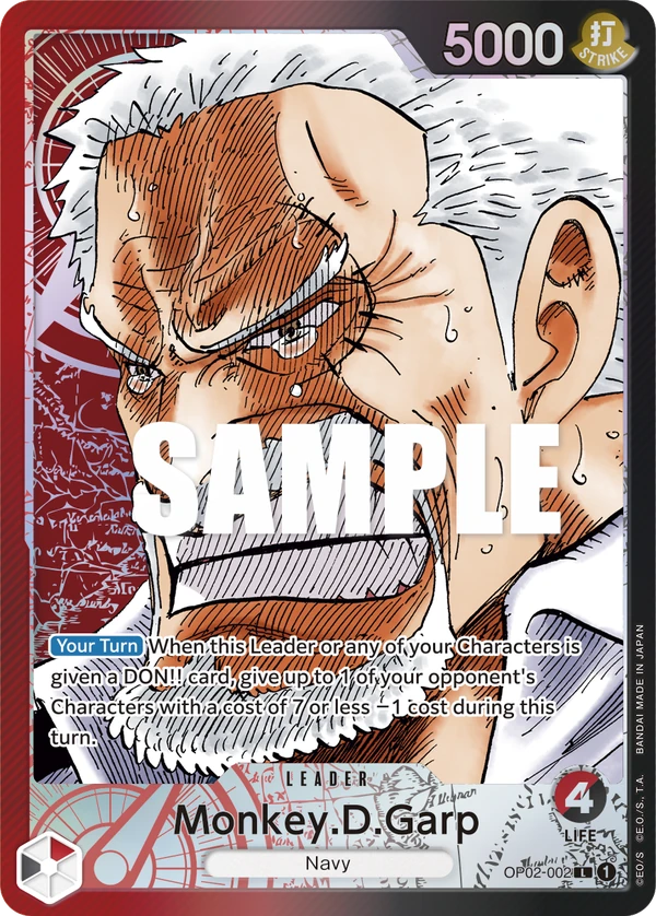 Monkey.D.Garp OP02-002 Leader Alt Art