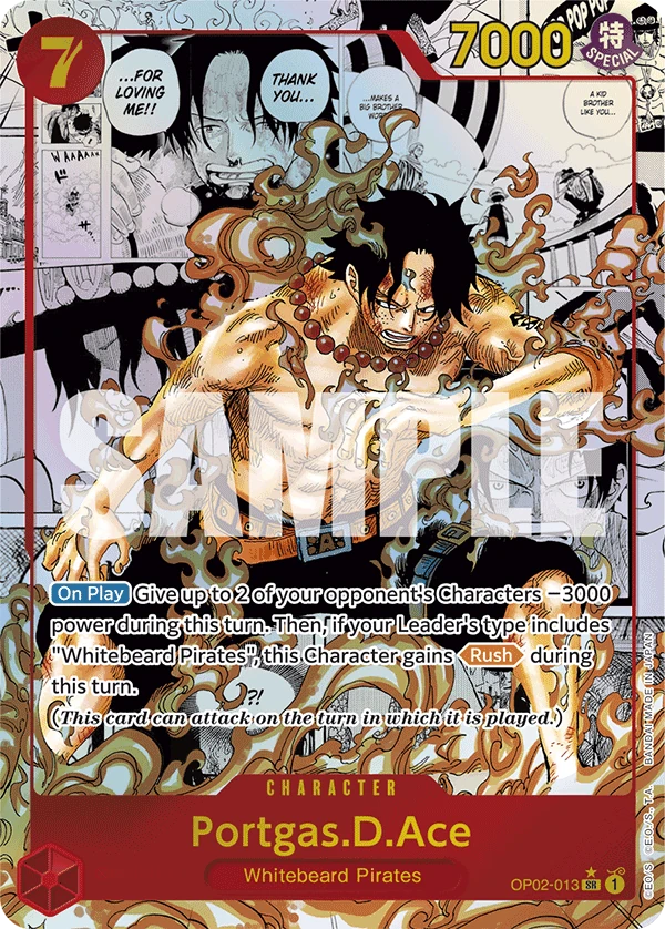 Portgas.D.Ace OP02-013 Manga Rare