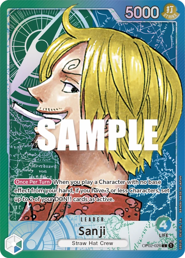 Sanji OP02-026 Leader Alt Art