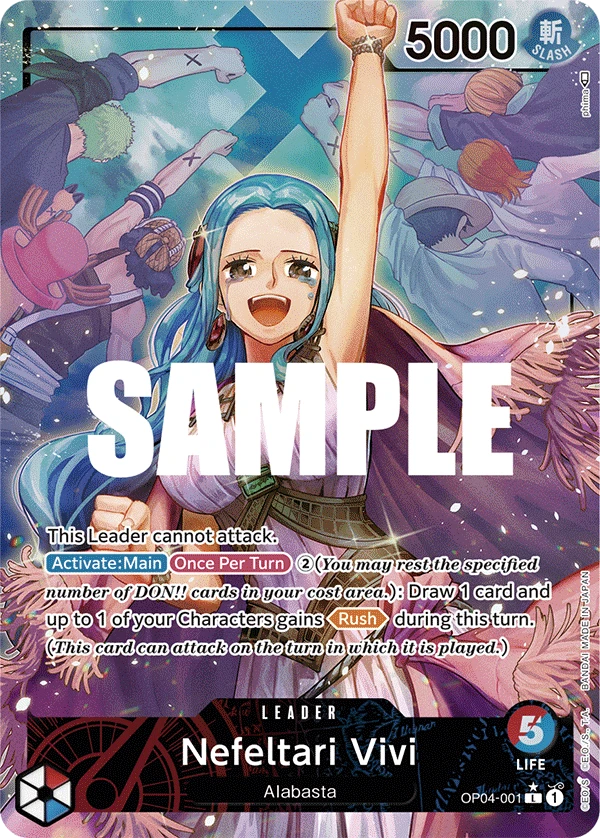 Nefeltari Vivi OP04-001 Leader Alt Art