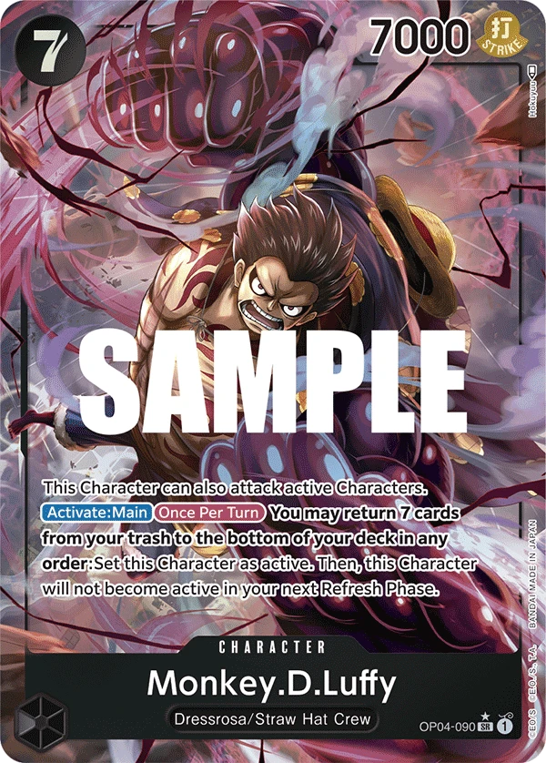 Monkey.D.Luffy OP04-090 Alt Art by Hokuyuu