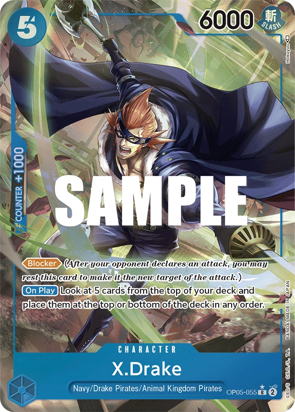 X.Drake OP05-055 Alt Art by Hokuyuu, OP05 Awakening of the New Era
