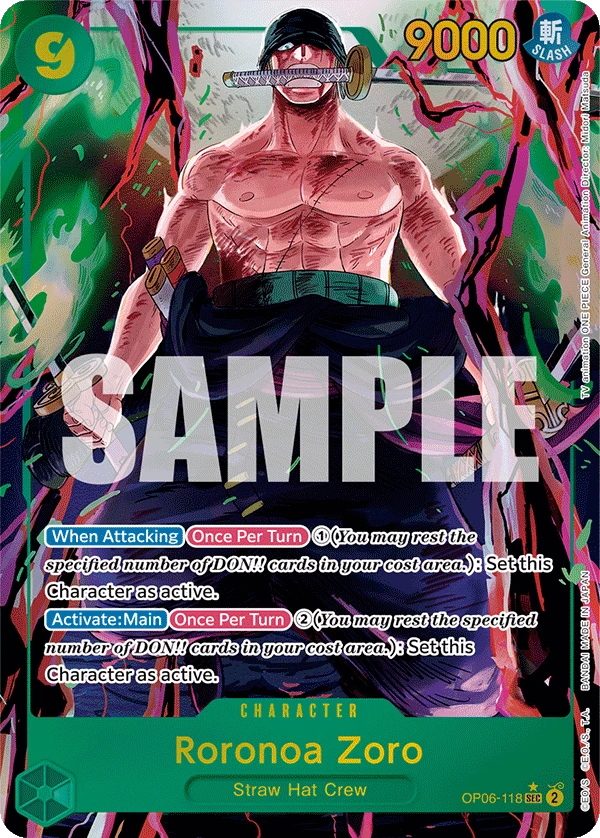 Roronoa Zoro OP06-118 Alt Art