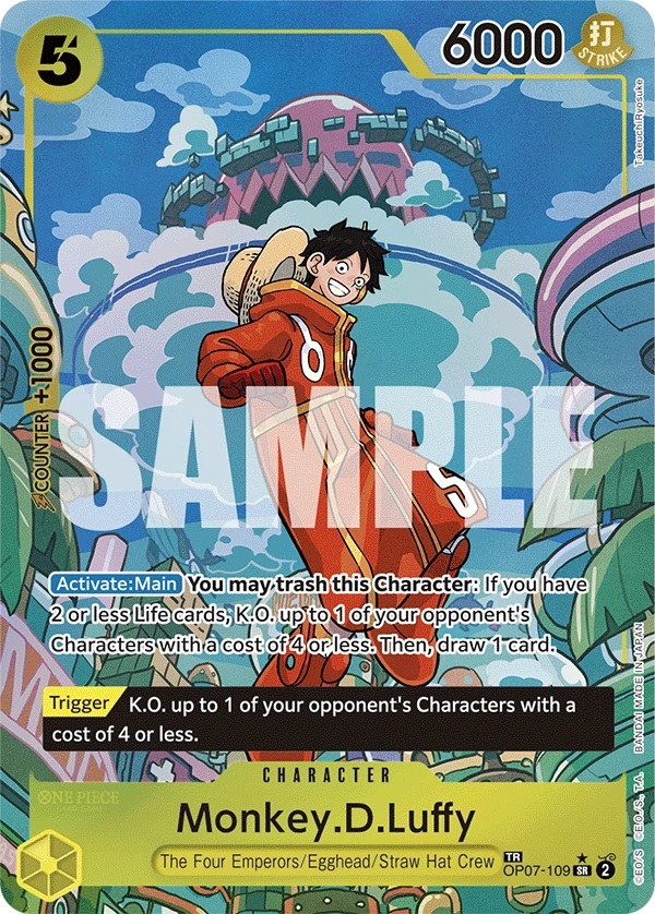 Monkey.D.Luffy OP07-109 Treasure Rare