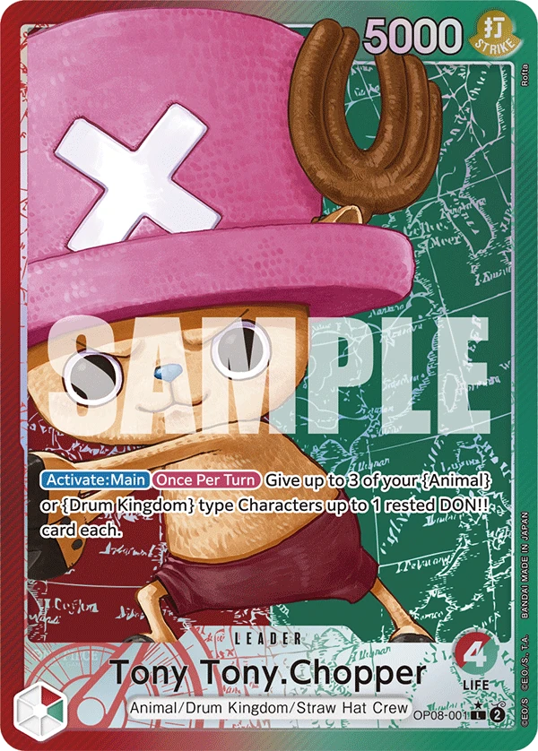 Tony Tony.Chopper OP08-001 Leader Alt Art