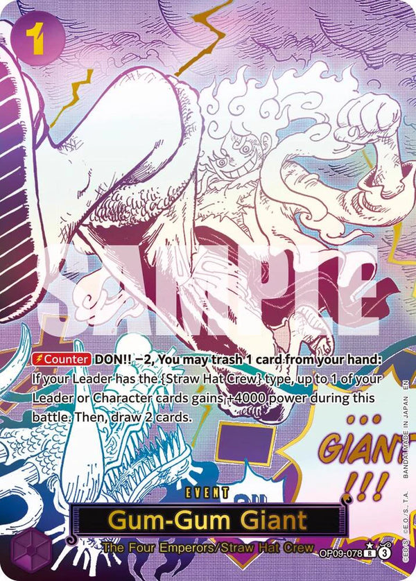 Gum-Gum Giant OP09-078 Alt Art
