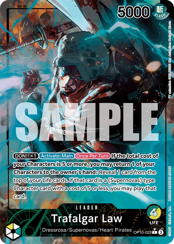 Trafalgar Law OP10-022 Leader Alt Art