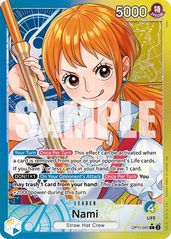 Nami OP11-041 Leader Alt Art