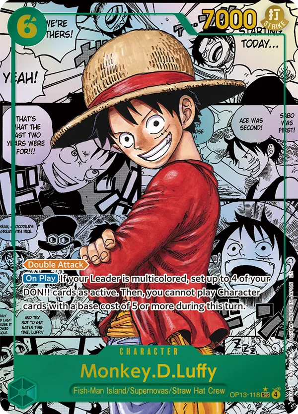 Monkey.D.Luffy OP13-118 Manga Rare