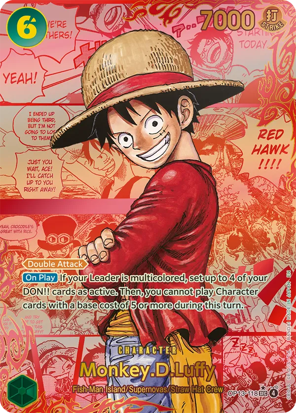 Monkey.D.Luffy OP13-118 Manga Rare
