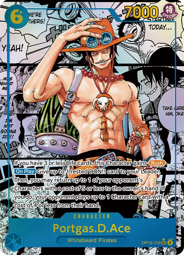 Portgas.D.Ace OP13-119 Manga Rare