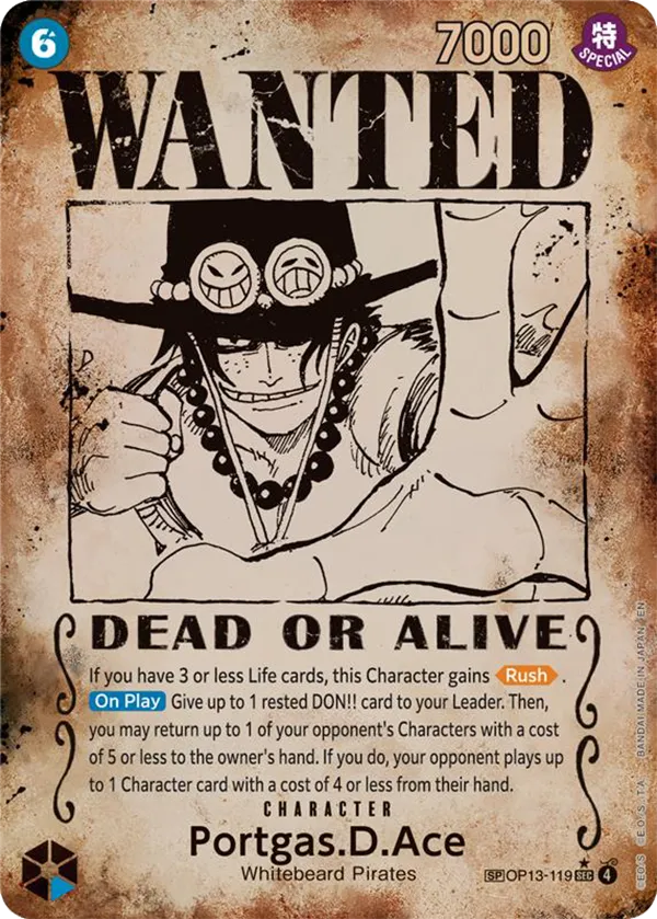 Portgas.D.Ace OP13-119 SP