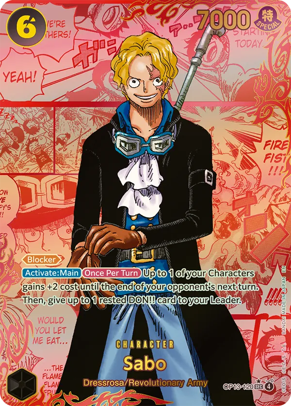 Sabo OP13-120 Manga Rare