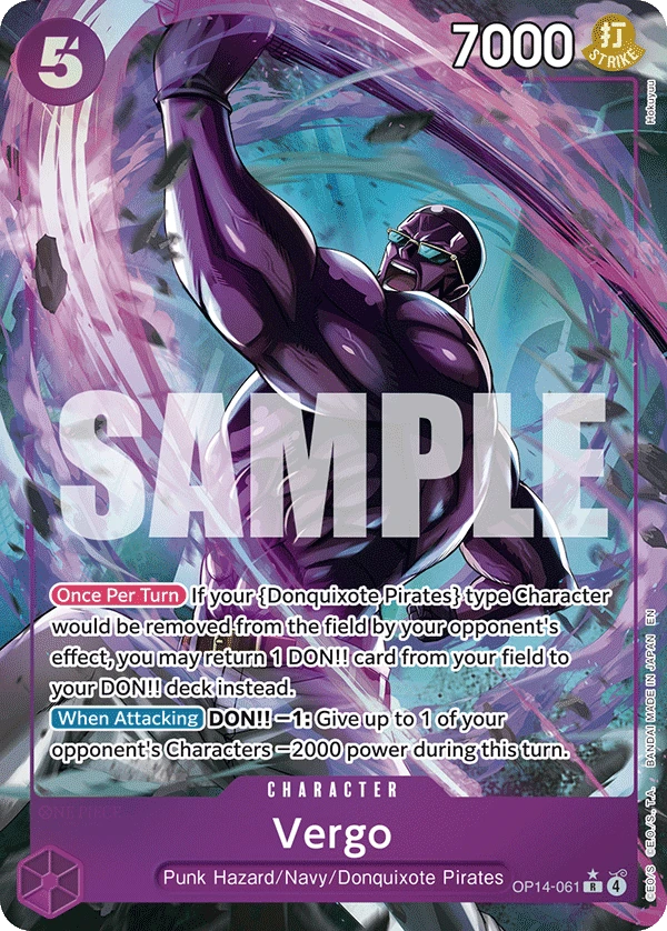 Vergo OP14-061 Alt Art by Hokuyuu, OP14 The Azure Sea's Seven