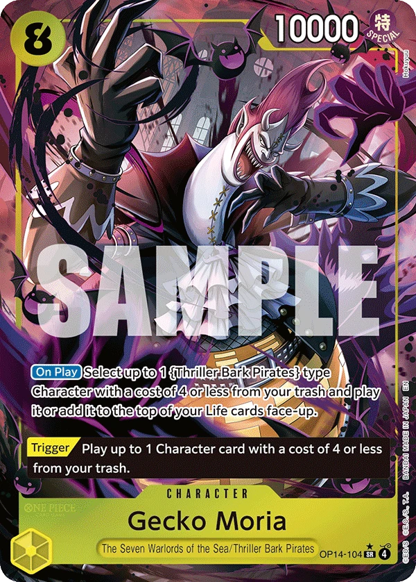 Gecko Moria OP14-104 Alt Art by Hokuyuu