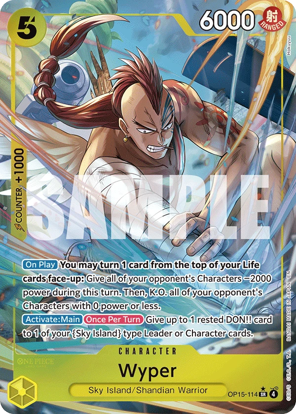 Wyper OP15-114 Alt Art by Hokuyuu, OP15 Adventure on Kami's Island