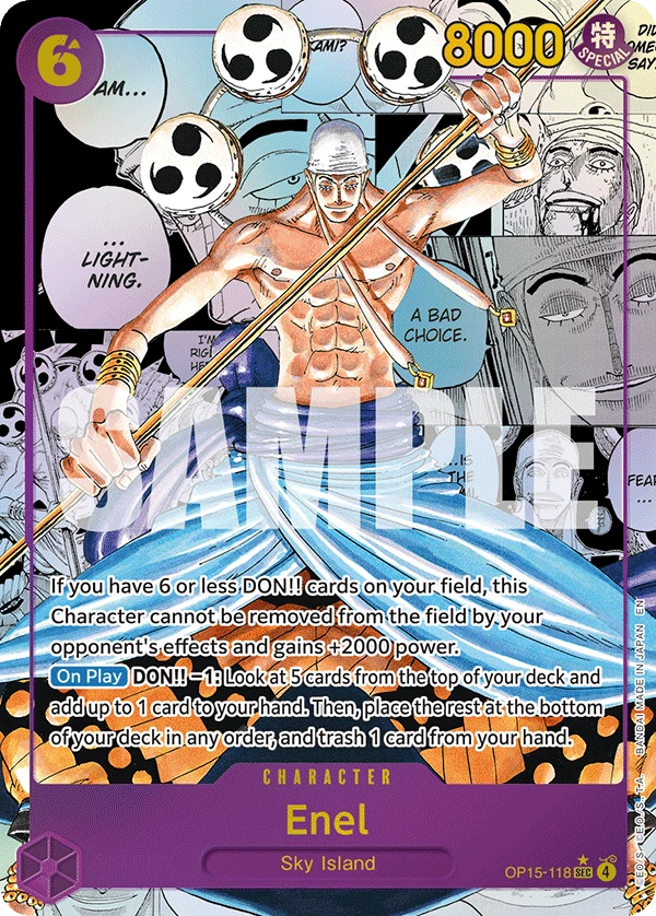 Enel OP15-118 Manga Rare