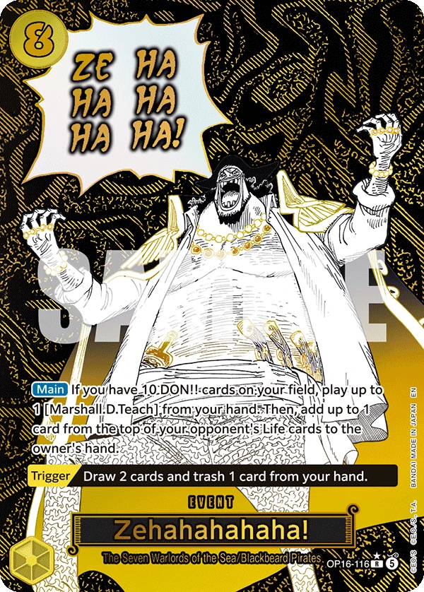 Zehahahahaha! OP16-116 Alt Art