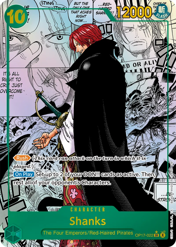 Shanks OP17-022 Manga Rare